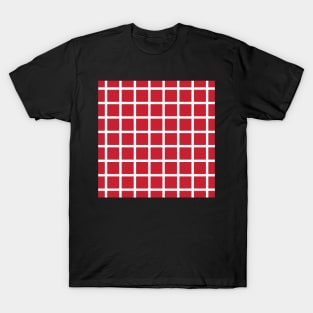 Retro style red and white check 2 T-Shirt